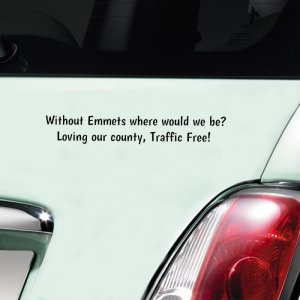 Emmets Traffic Free Decal - Black